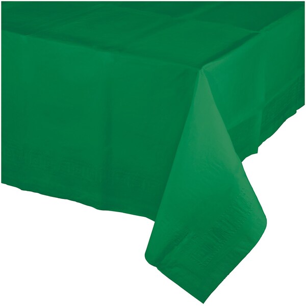 Touch Of Color Emerald Green Paper Tablecloth, 108"x54", 6PK 710201 - main